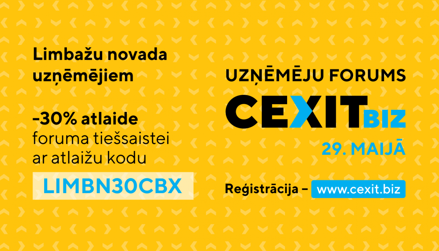 Aicinām Limbažu novada uzņēmējus piedalīties forumā "CexitBiz"